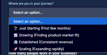 Screenshot: Configure Settings Panel